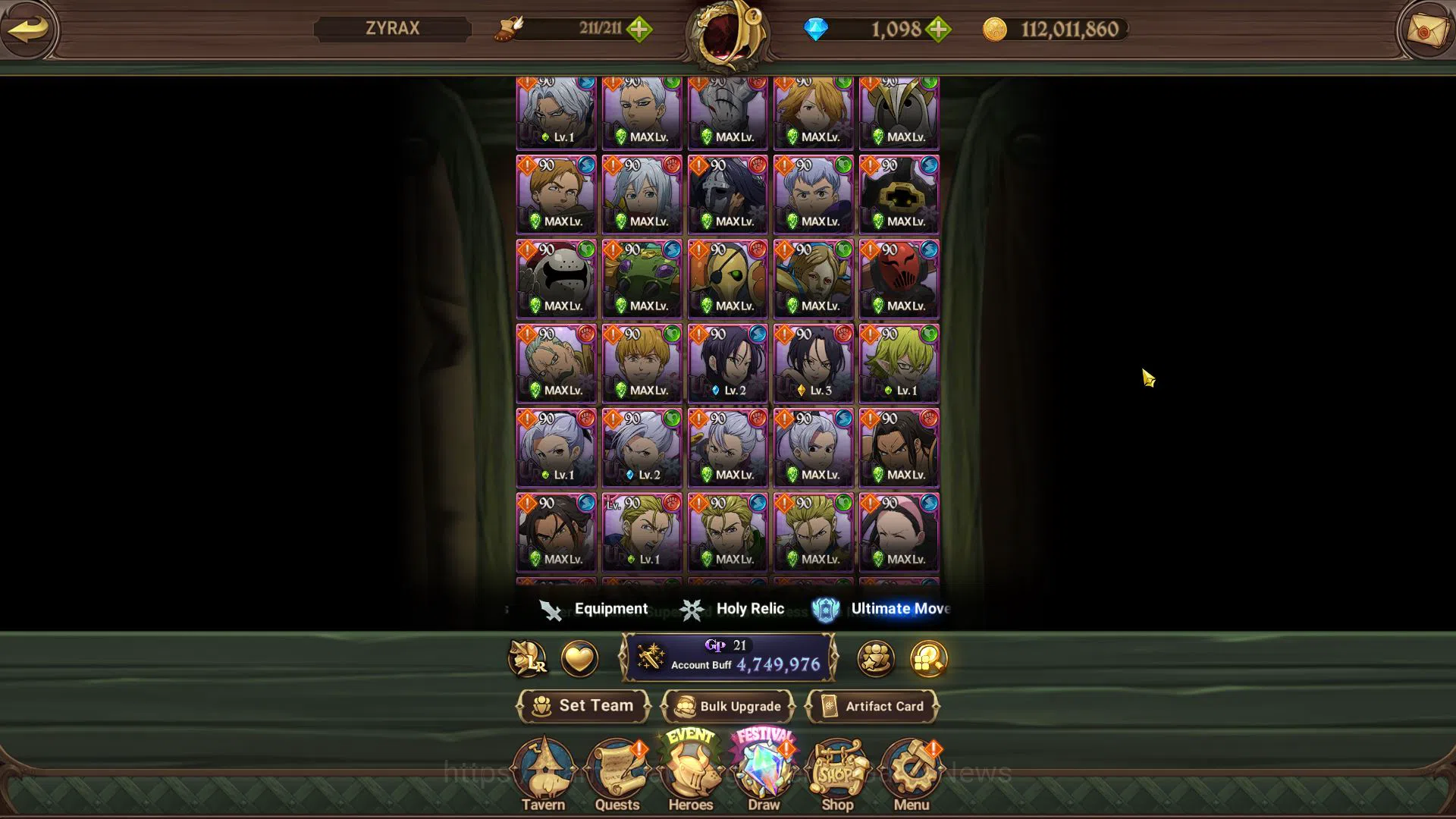 The Seven Deadly Sins: Grand Cross Accounts Asia|4,7M CC|30 LS+1k DM|1 LR+12 UR+Full Colab FF| image 10