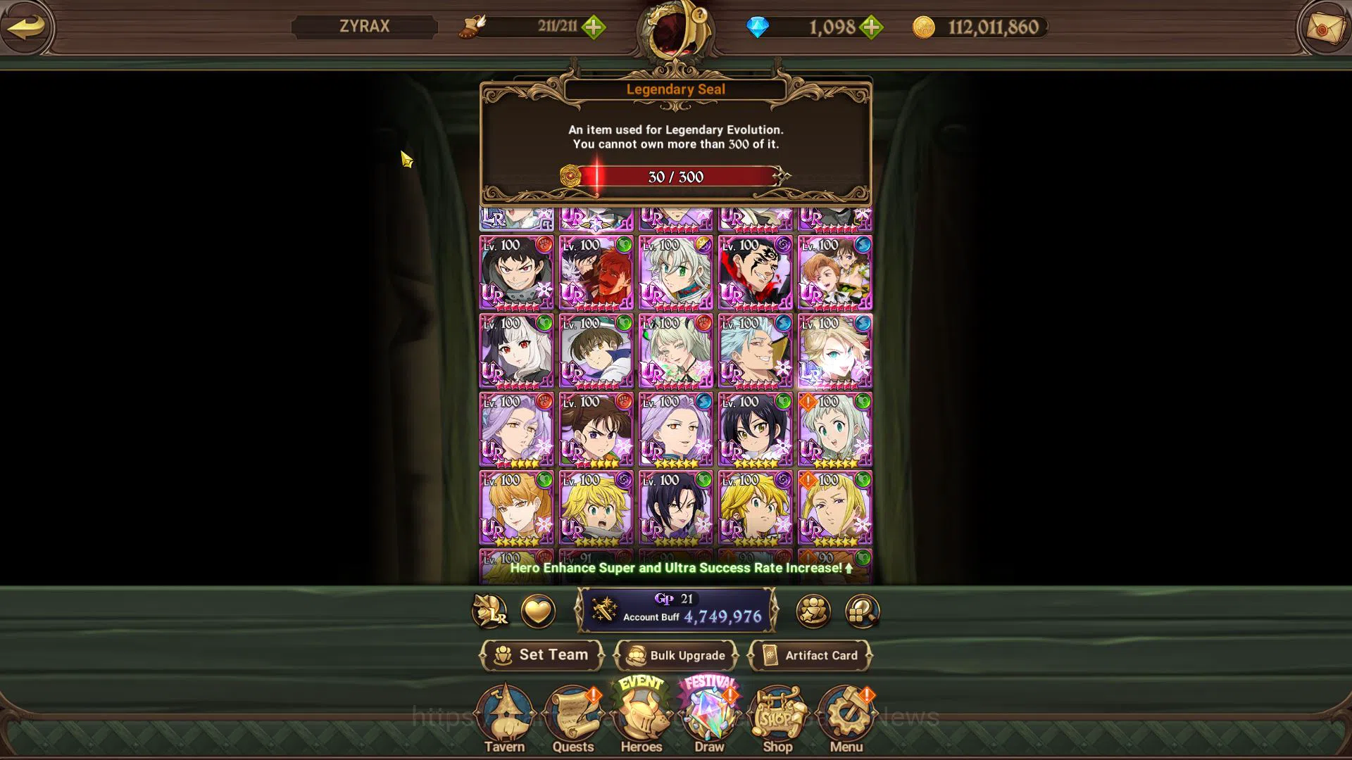 The Seven Deadly Sins: Grand Cross Accounts Asia|4,7M CC|30 LS+1k DM|1 LR+12 UR+Full Colab FF| image 4