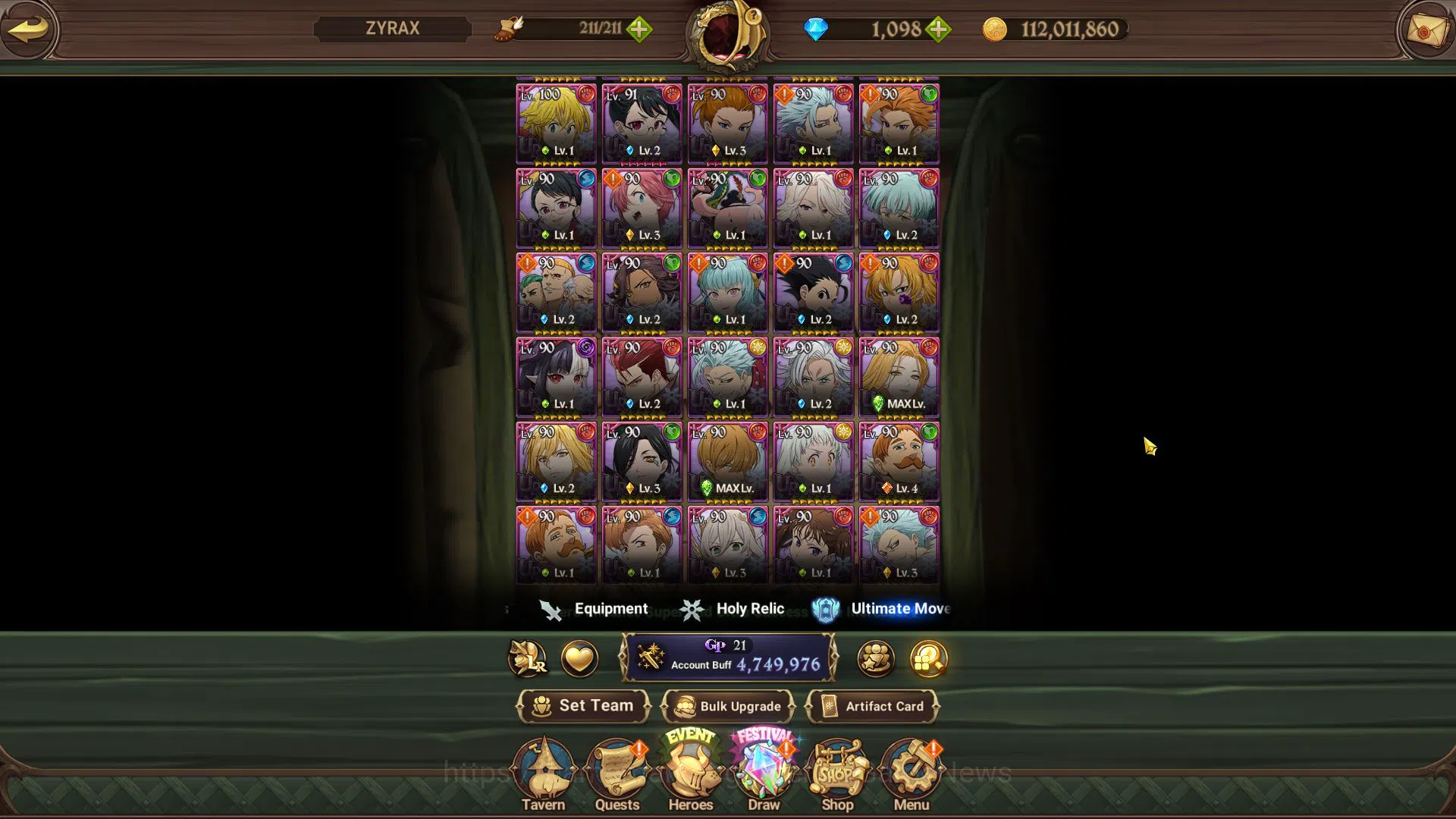 The Seven Deadly Sins: Grand Cross Accounts Asia|4,7M CC|30 LS+1k DM|1 LR+12 UR+Full Colab FF| image 7