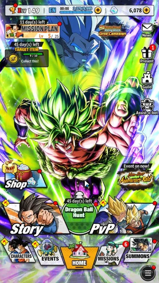 Dragon Ball Legends Accounts 39M Total Power|LV 149|6K Chrono|4 UL+3 LR+10 LL|S image 1