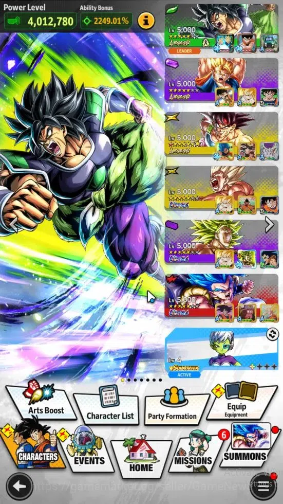 Dragon Ball Legends Accounts 39M Total Power|LV 149|6K Chrono|4 UL+3 LR+10 LL|S image 2