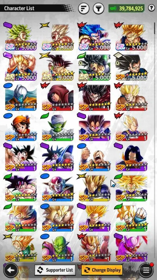 Dragon Ball Legends Accounts 39M Total Power|LV 149|6K Chrono|4 UL+3 LR+10 LL|S image 3