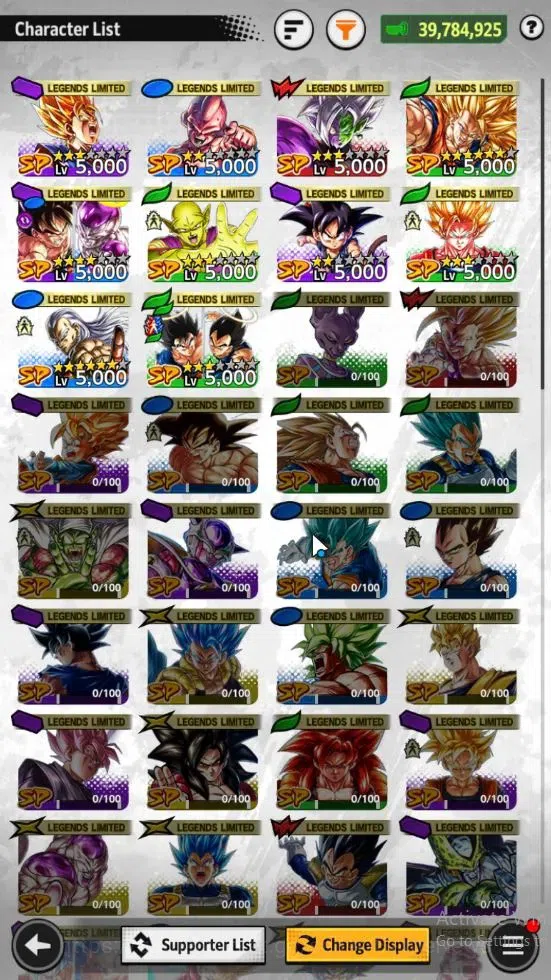 Dragon Ball Legends Accounts 39M Total Power|LV 149|6K Chrono|4 UL+3 LR+10 LL|S image 6