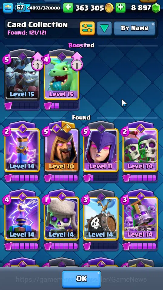 Clash Royale Accounts Lv 67|Trophy 10457|KTL 15|Total Card 121|3 Hero 29 image 10