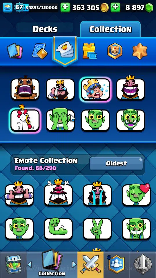 Clash Royale Accounts Lv 67|Trophy 10457|KTL 15|Total Card 121|3 Hero 29 image 5