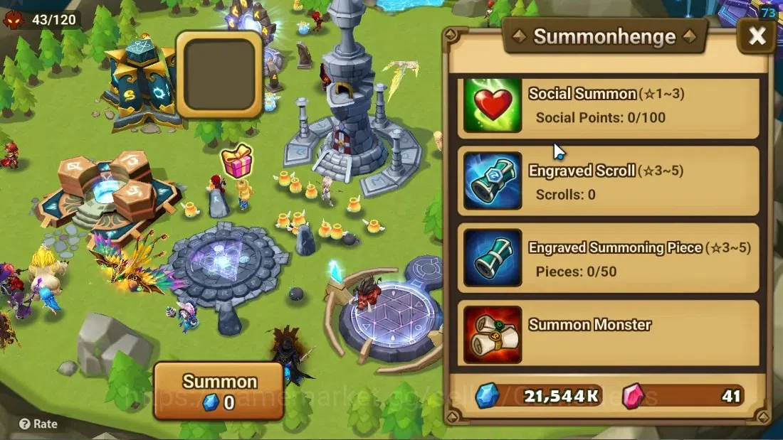 Summoners War: Sky Arena Accounts Starter ASIA|Lv 26|Ready Gacha|93 12 YSC + 160 11 YSC + 3 LAAS + 5 LS + 5 LDS + 121 MS |1 12