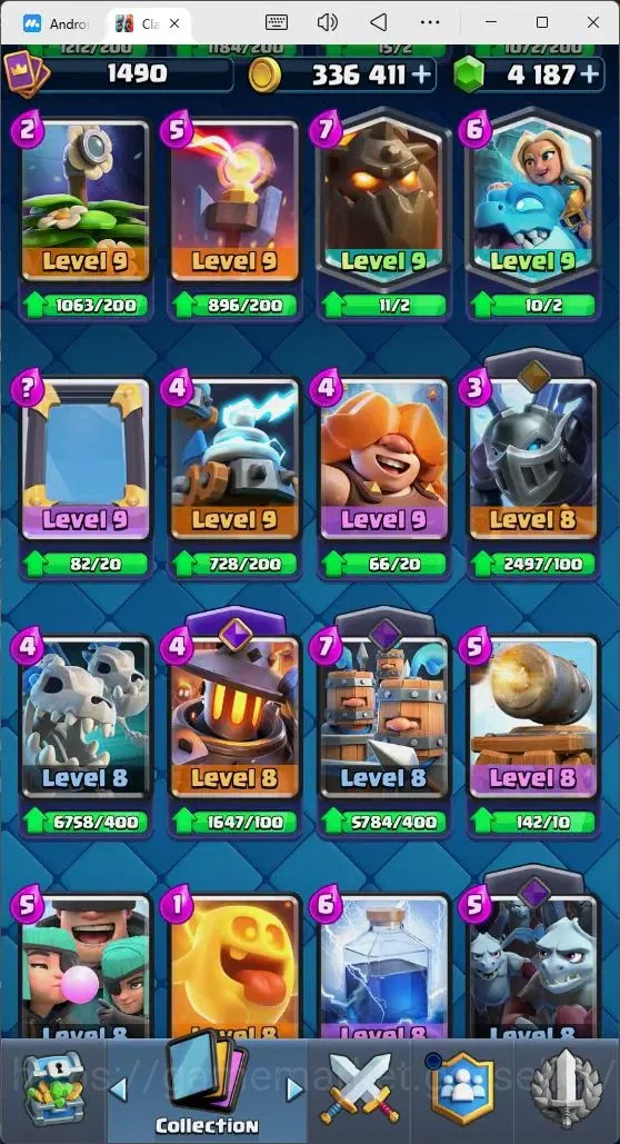 Clash Royale Accounts Mobile |Trophy 10962|8Max Hero Cards|14 EVO Cards| image 11