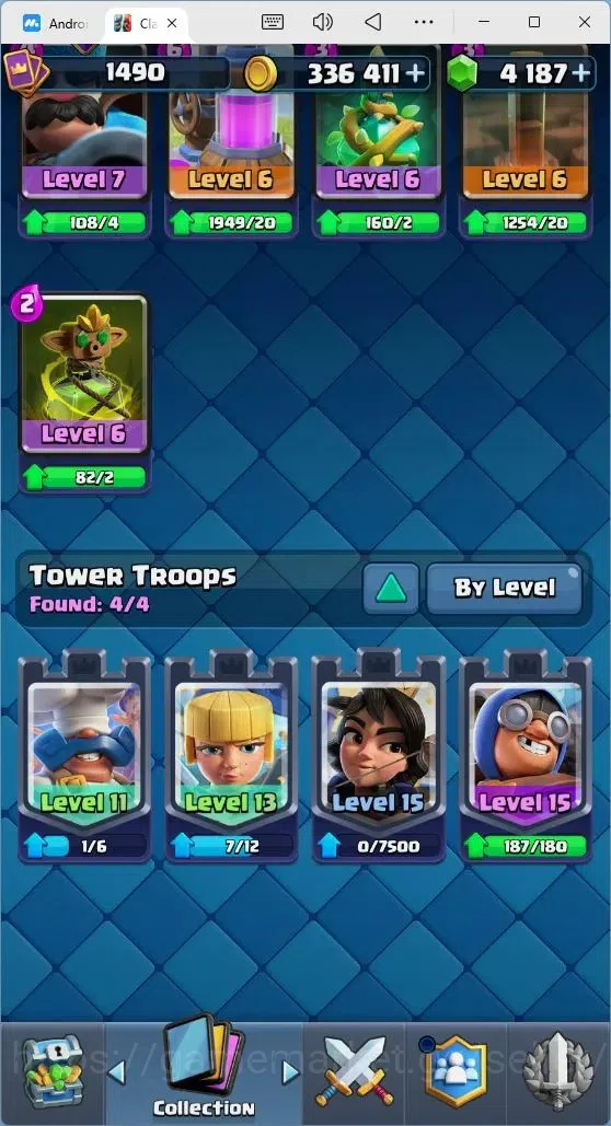 Clash Royale Accounts Mobile |Trophy 10962|8Max Hero Cards|14 EVO Cards| image 13