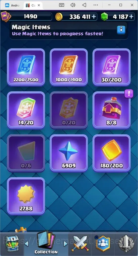 Clash Royale Accounts Mobile |Trophy 10962|8Max Hero Cards|14 EVO Cards| image 15
