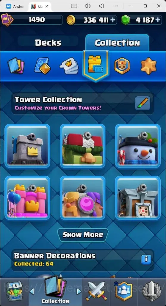 Clash Royale Accounts Mobile |Trophy 10962|8Max Hero Cards|14 EVO Cards| image 17