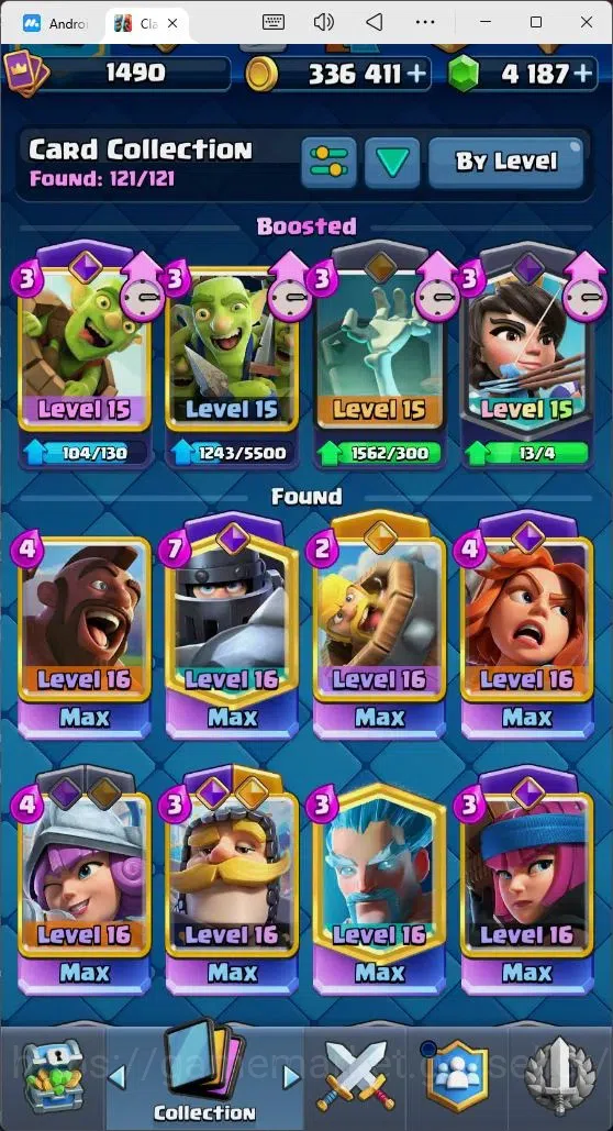 Clash Royale Accounts Mobile |Trophy 10962|8Max Hero Cards|14 EVO Cards| image 3