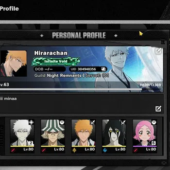 BLEACH: Soul Resonance Accounts Nuverse SEA |Lv.56|8 SSR [ByakuyaB3,YoruichiB1,Ichigo