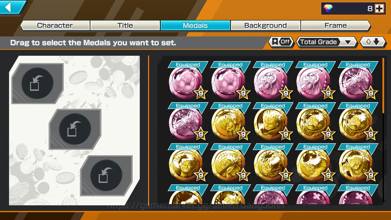 One Piece Bounty Rush Accounts Global | 3EX | 5elders Nusjuro,DP Shank,FR Shanks  image 2