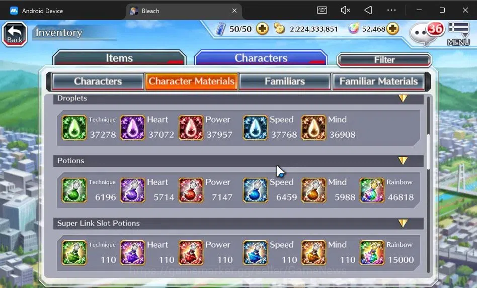 Bleach: Brave Souls Accounts [GLOBAL]52K Orb|2 New Ichigo Renewed,10th Anniv[Ru image 13