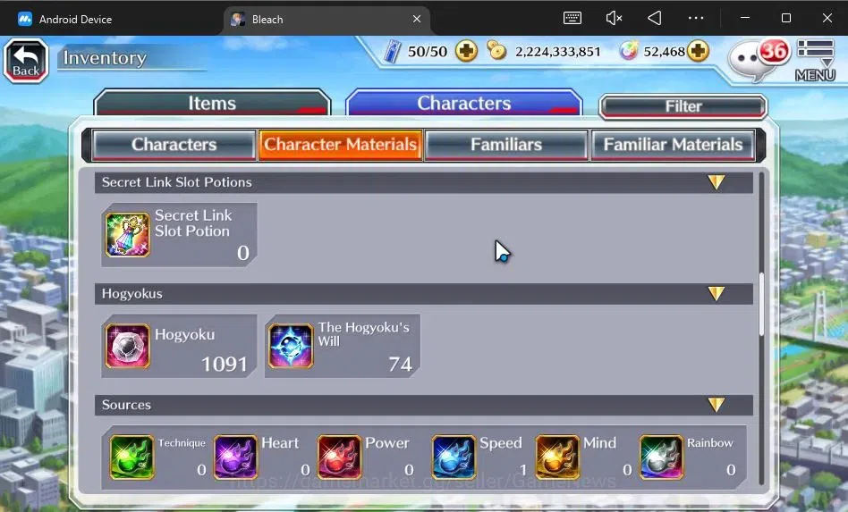 Bleach: Brave Souls Accounts [GLOBAL]52K Orb|2 New Ichigo Renewed,10th Anniv[Ru image 14