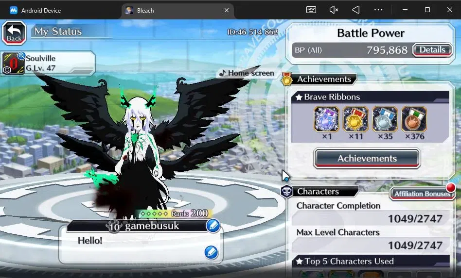 Bleach: Brave Souls Accounts [GLOBAL]52K Orb|2 New Ichigo Renewed,10th Anniv[Ru image 2