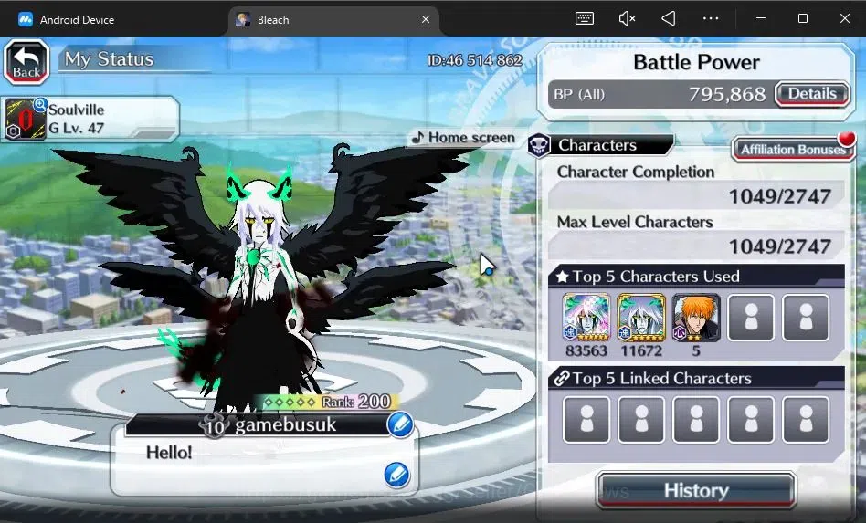 Bleach: Brave Souls Accounts [GLOBAL]52K Orb|2 New Ichigo Renewed,10th Anniv[Ru image 3
