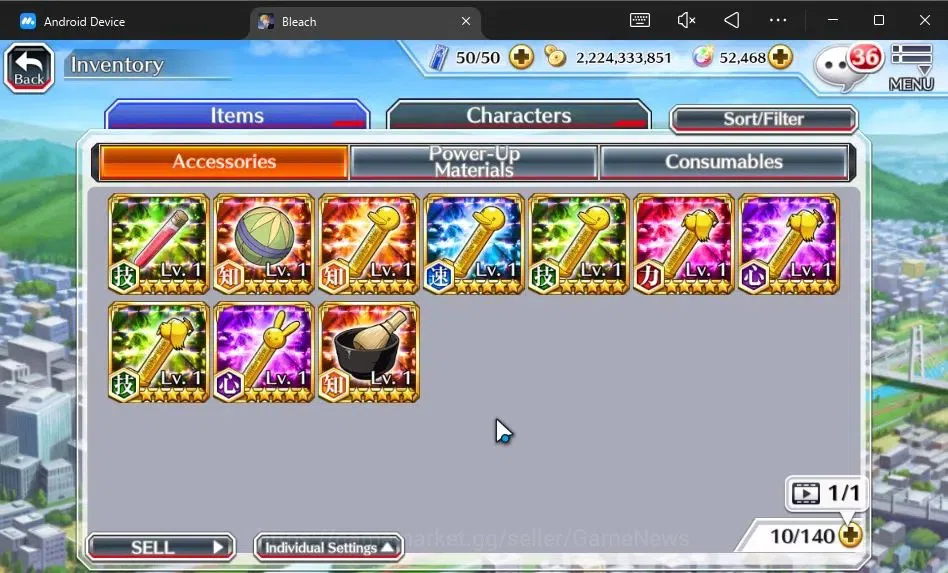 Bleach: Brave Souls Accounts [GLOBAL]52K Orb|2 New Ichigo Renewed,10th Anniv[Ru image 6