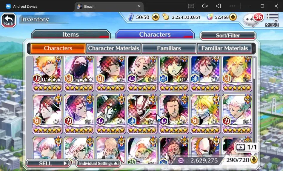 Bleach: Brave Souls Accounts [GLOBAL]52K Orb|2 New Ichigo Renewed,10th Anniv[Ru image 8