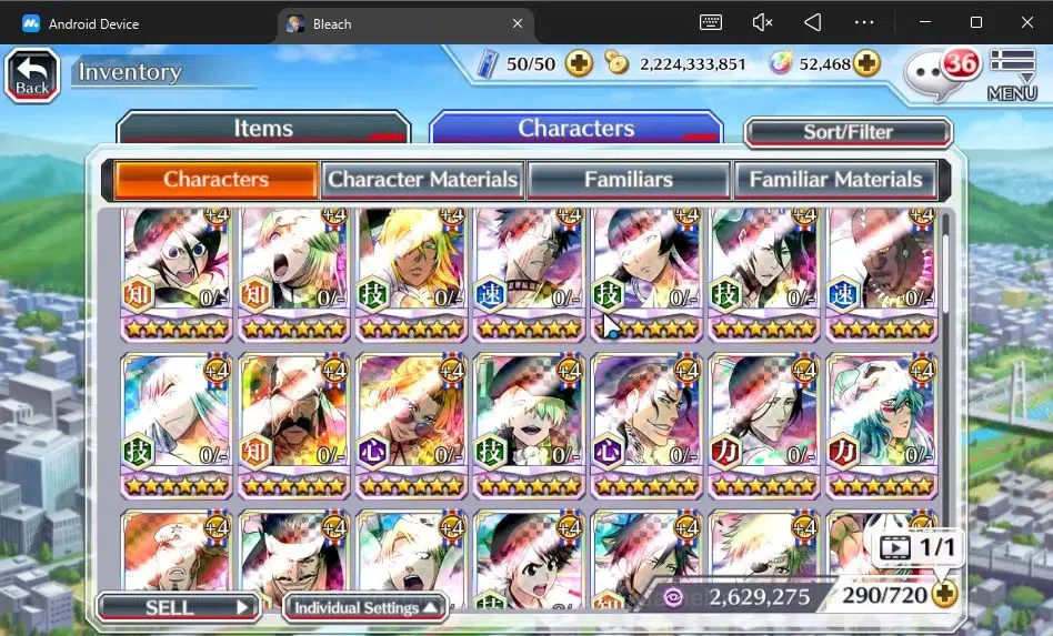 Bleach: Brave Souls Accounts [GLOBAL]52K Orb|2 New Ichigo Renewed,10th Anniv[Ru image 9