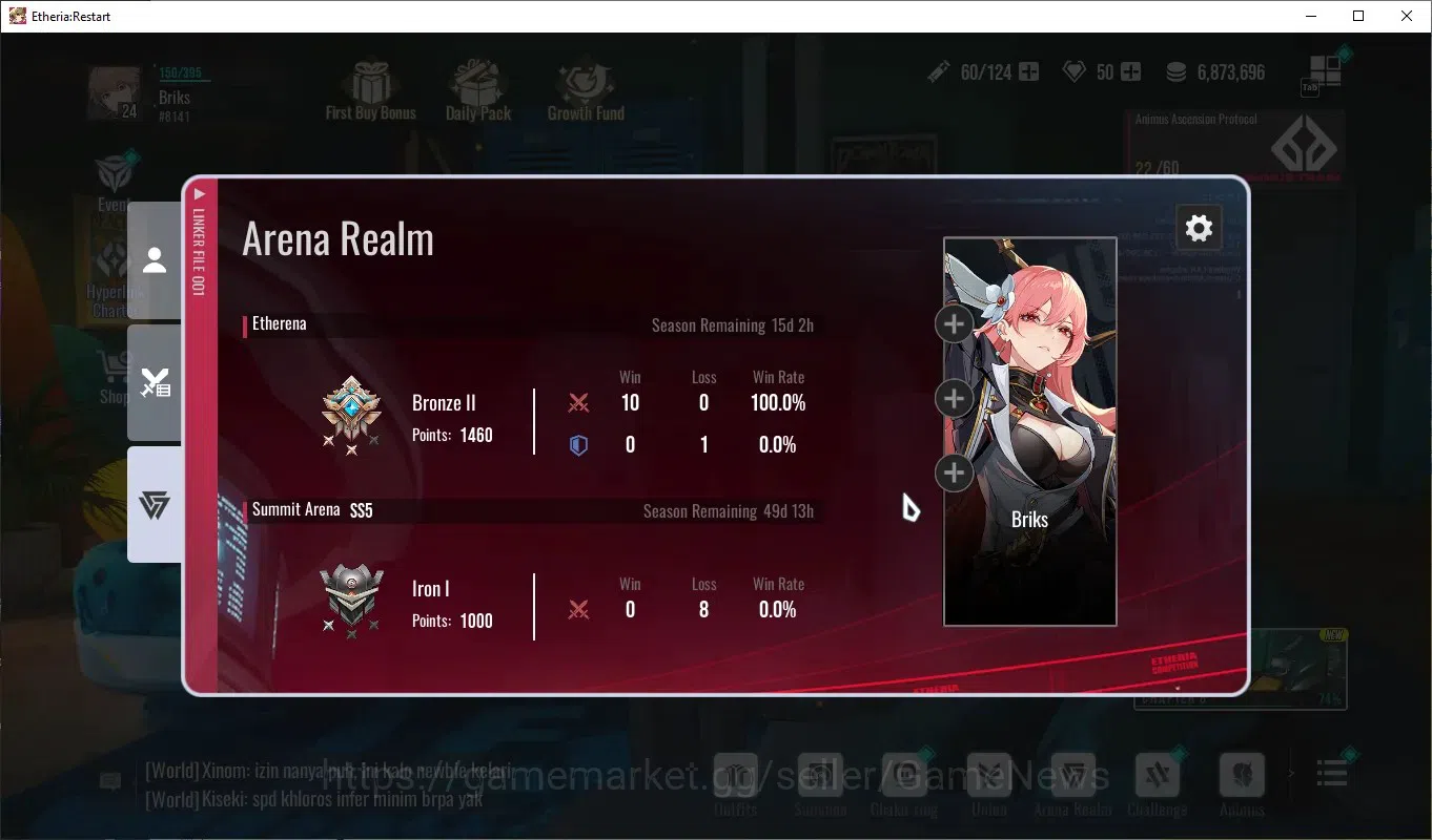 Etheria: Restart Accounts Global-S25|Lv24|16 SSR[Lian,Massiah,Plume,Bornova, image 11