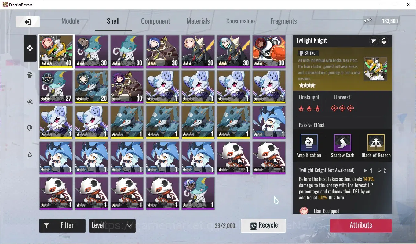 Etheria: Restart Accounts Global-S25|Lv24|16 SSR[Lian,Massiah,Plume,Bornova, image 13