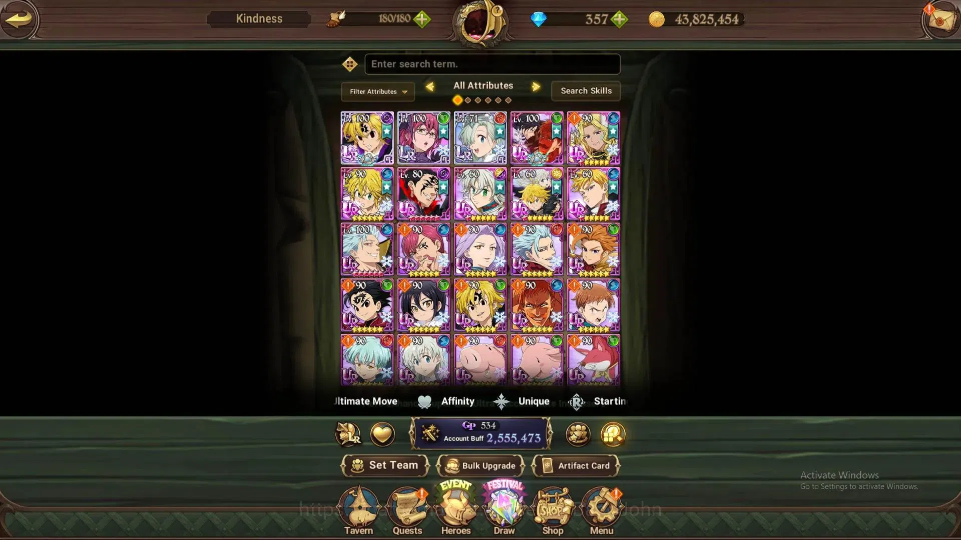 The Seven Deadly Sins: Grand Cross Accounts ASIA |3 LR+8 UR+Collab|LR Nemesis4/6 |UR Menor 2/6 image 4