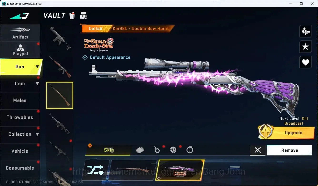 Blood Strike Accounts ASIA| BLEACH Byakuya Kuchiki Striker|7DS Oslo Play image 8