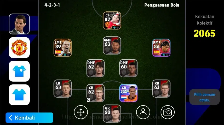 eFootball Accounts Legends & Iconic Players Mobile | PW2065|Lionel Messi Show T, Wayne Rooney Epic, Andres Iniesta Epic 1
