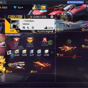 Free Fire Accounts Indonesia | 6 Evo (M4A1,XM8,AUG,P90,M1887,WOODPECKER)| Backpack:Super Fusion,Electrify Bunny| Check SS