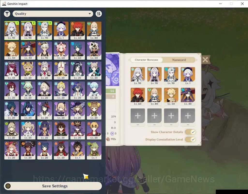 Genshin Impact Accounts ASIA|AR 55|Rate ON|3 Limited + 1 (*5Weapon)|Skirk, image 1