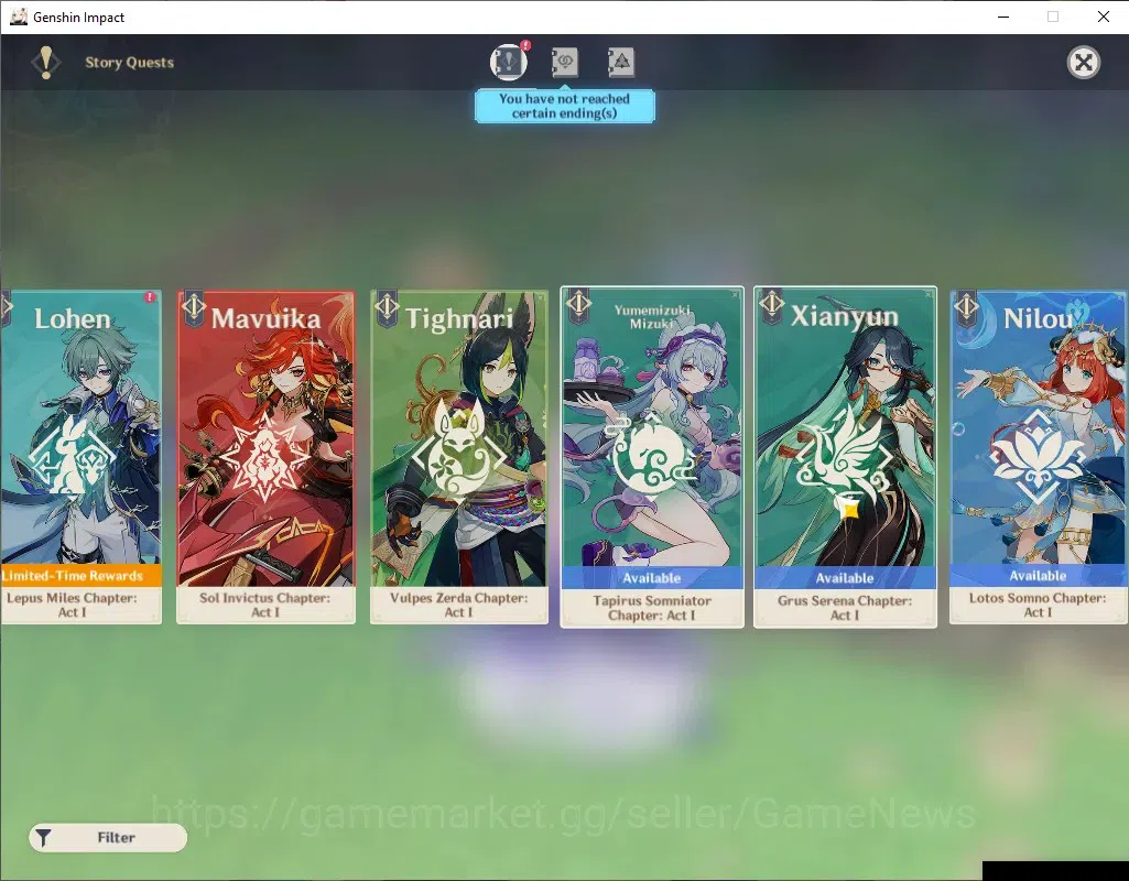 Genshin Impact Accounts ASIA|AR 55|Rate ON|3 Limited + 1 (*5Weapon)|Skirk, image 15