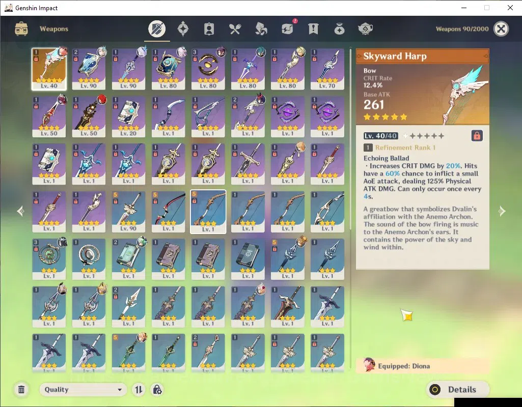 Genshin Impact Accounts ASIA|AR 55|Rate ON|3 Limited + 1 (*5Weapon)|Skirk, image 4