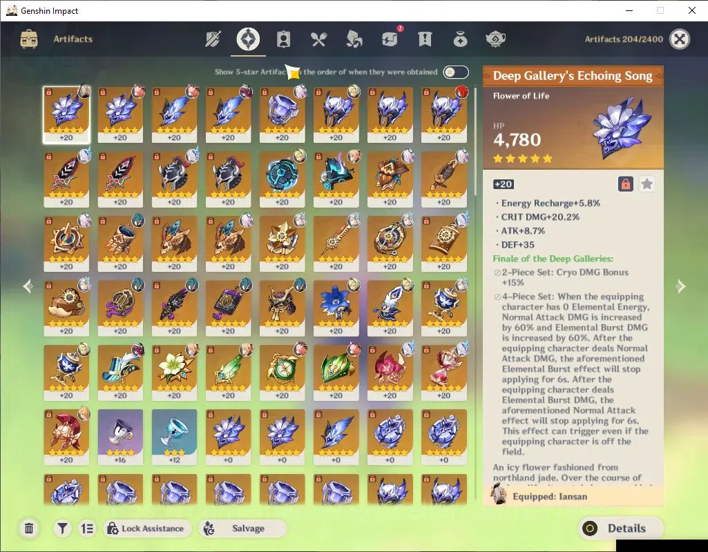 Genshin Impact Accounts ASIA|AR 55|Rate ON|3 Limited + 1 (*5Weapon)|Skirk, image 5