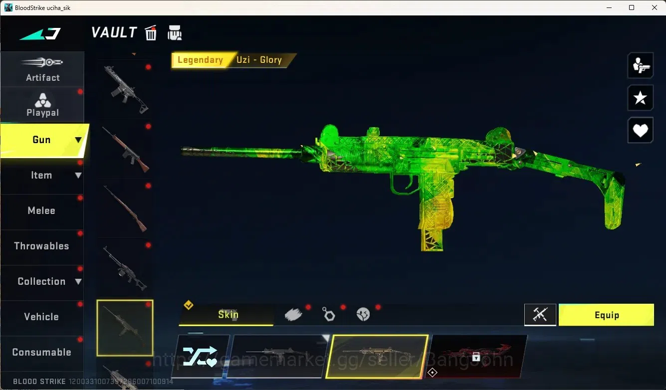 Blood Strike Accounts Collab Skin ASIA|Eternal Gun:Desert|5 Collab Gun [TR&7DS]|3 Limited Gun|1 Ultra Gun|5 Legend Gun|Ultra 12