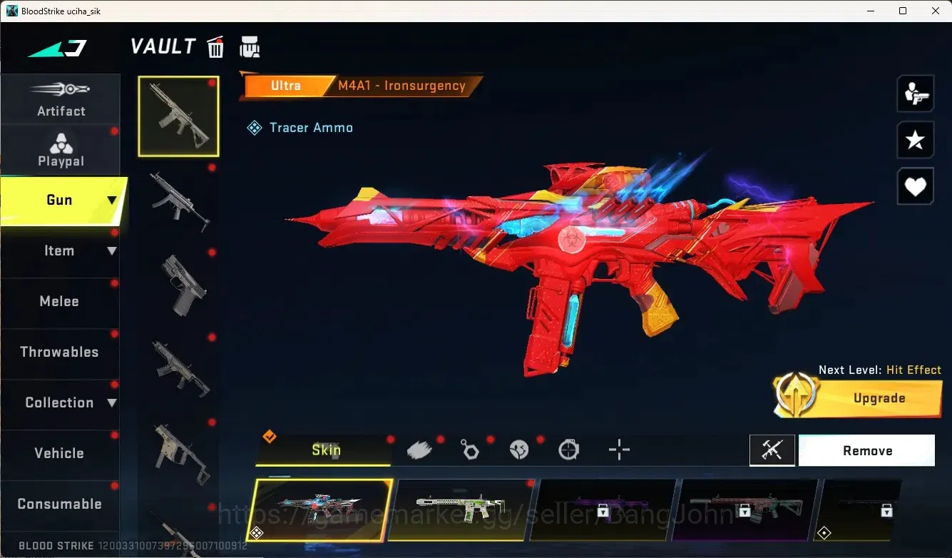 Blood Strike Accounts Collab Skin ASIA|Eternal Gun:Desert|5 Collab Gun [TR&7DS]|3 Limited Gun|1 Ultra Gun|5 Legend Gun|Ultra 2