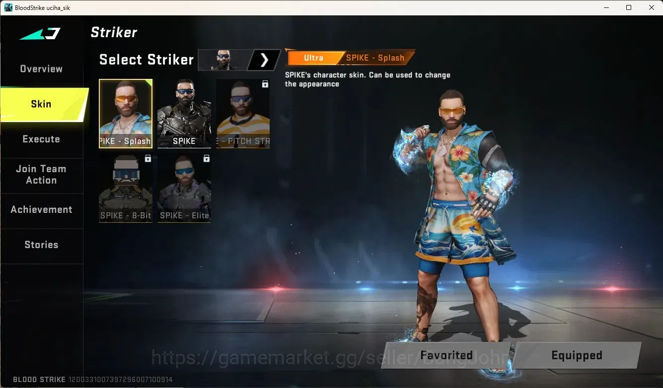 Blood Strike Accounts Collab Skin ASIA|Eternal Gun:Desert|5 Collab Gun [TR&7DS]|3 Limited Gun|1 Ultra Gun|5 Legend Gun|Ultra 20