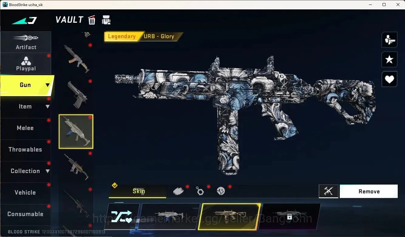 Blood Strike Accounts Collab Skin ASIA|Eternal Gun:Desert|5 Collab Gun [TR&7DS]|3 Limited Gun|1 Ultra Gun|5 Legend Gun|Ultra 7