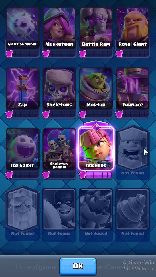 Clash Royale Accounts Lv 24|Trophy 4343|KTL 9|Limited Skin|Card 81|1 Her image 13