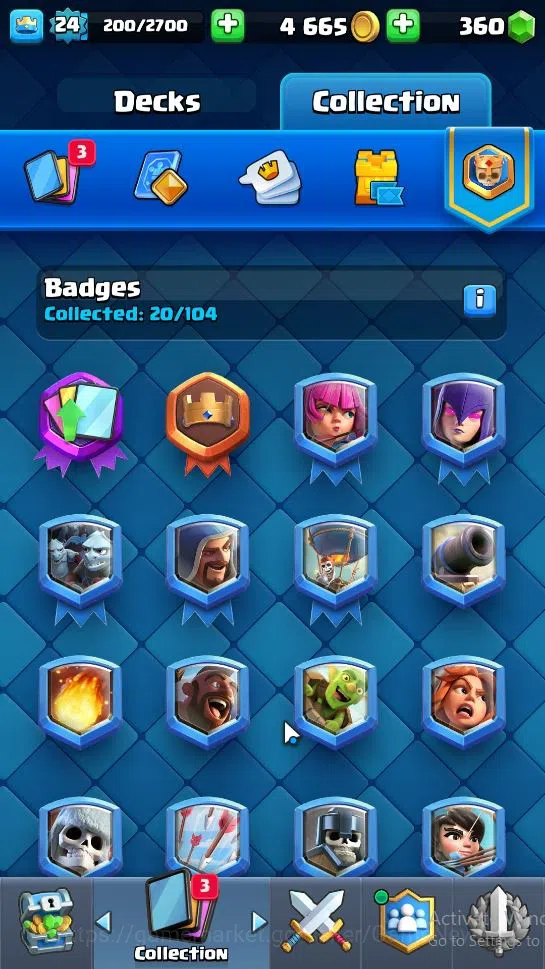 Clash Royale Accounts Lv 24|Trophy 4343|KTL 9|Limited Skin|Card 81|1 Her image 17