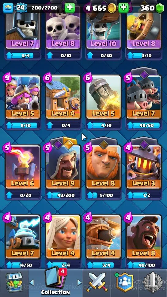 Clash Royale Accounts Lv 24|Trophy 4343|KTL 9|Limited Skin|Card 81|1 Her image 7