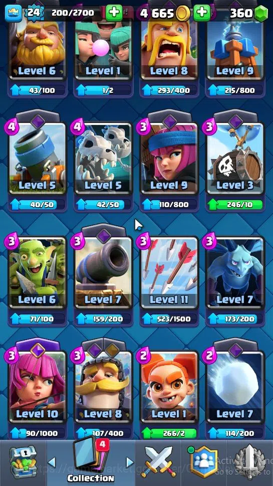Clash Royale Accounts Lv 24|Trophy 4343|KTL 9|Limited Skin|Card 81|1 Her image 9
