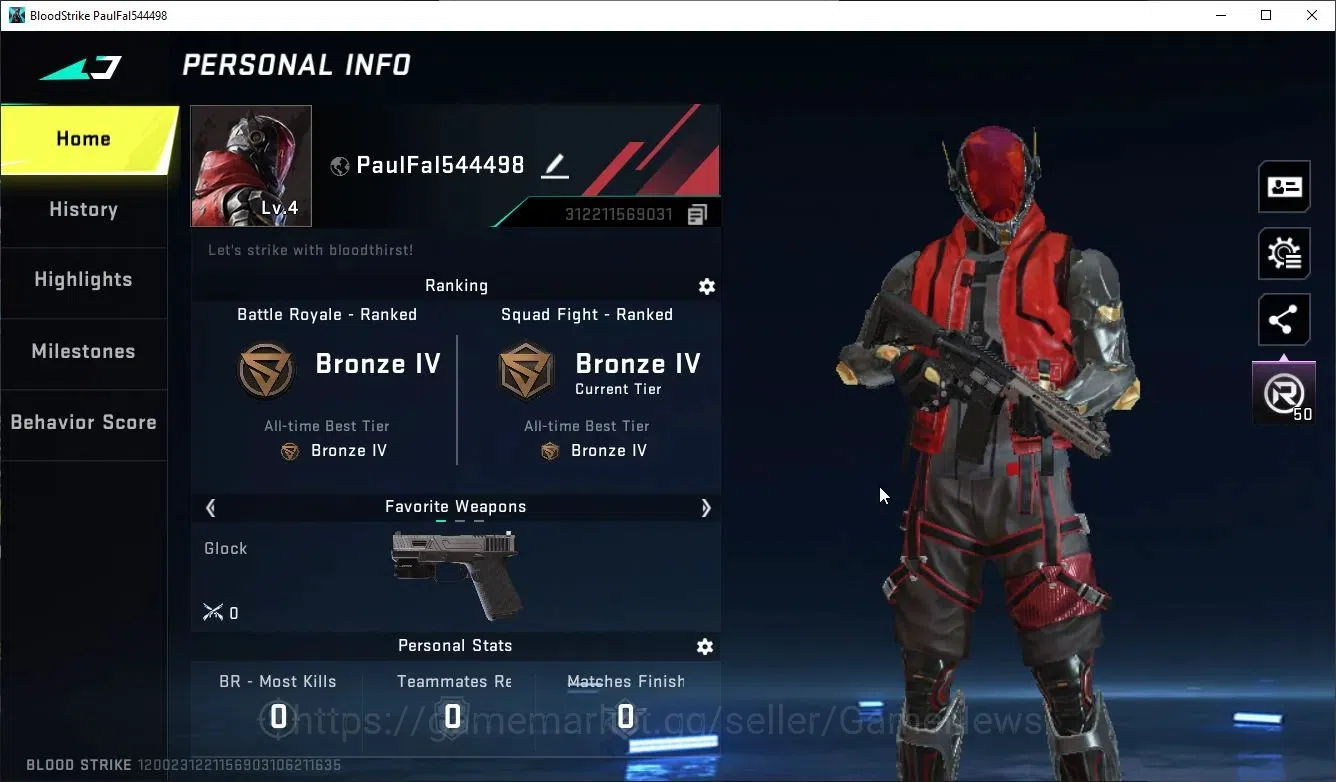 Blood Strike Accounts ASIA|Bronze IV Rank | Collab Gun MCX-EVA-00 | 15 S image 2