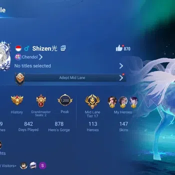 Honor of Kings Accounts Rare Skin Global|113H 147S|Blessed Mai Shiranui|Flawless Lady Zhen [Frozen]|Precious Mozi