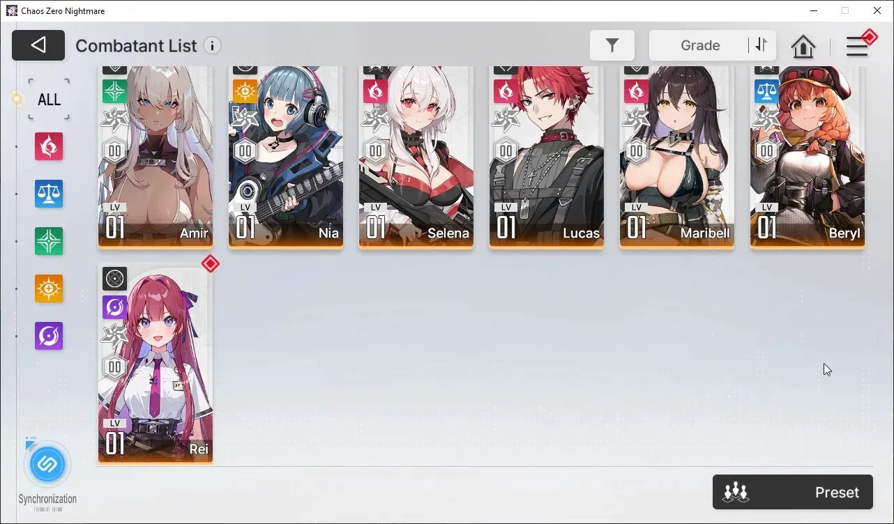 Chaos Zero Nightmare Accounts Asia Lv53 | 8 SSR | Narja, Heidemarie EM1, Nine, M image 4