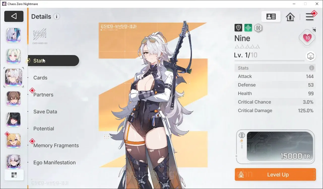 Chaos Zero Nightmare Accounts Asia Lv53 | 8 SSR | Narja, Heidemarie EM1, Nine, M image 8