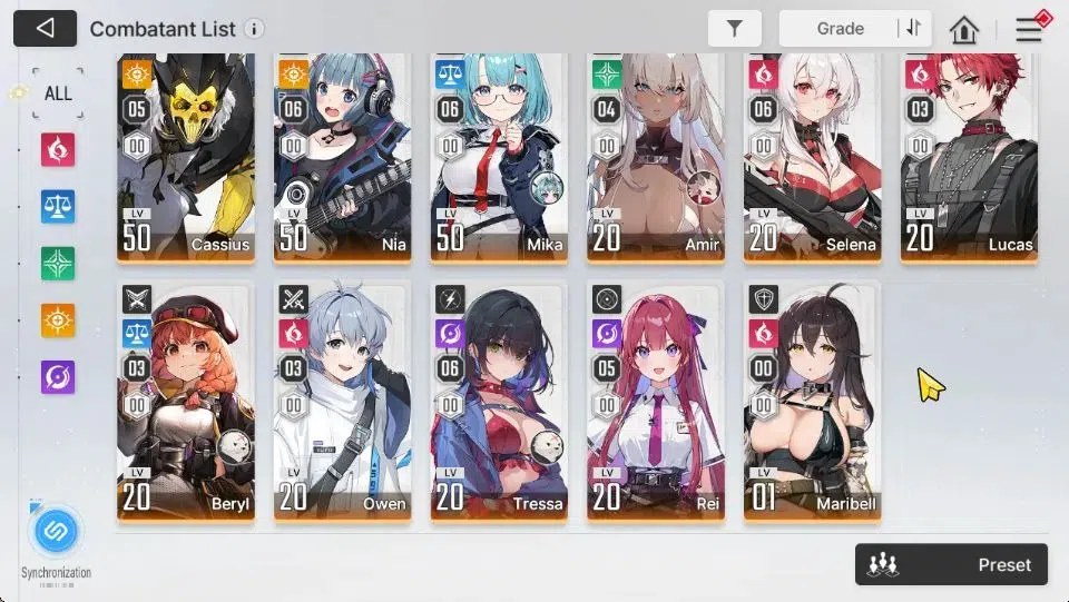 Chaos Zero Nightmare Accounts ASIA Lv56|WellBuild|12 SSR[(HeidemarieM6,Diana,Ver image 4