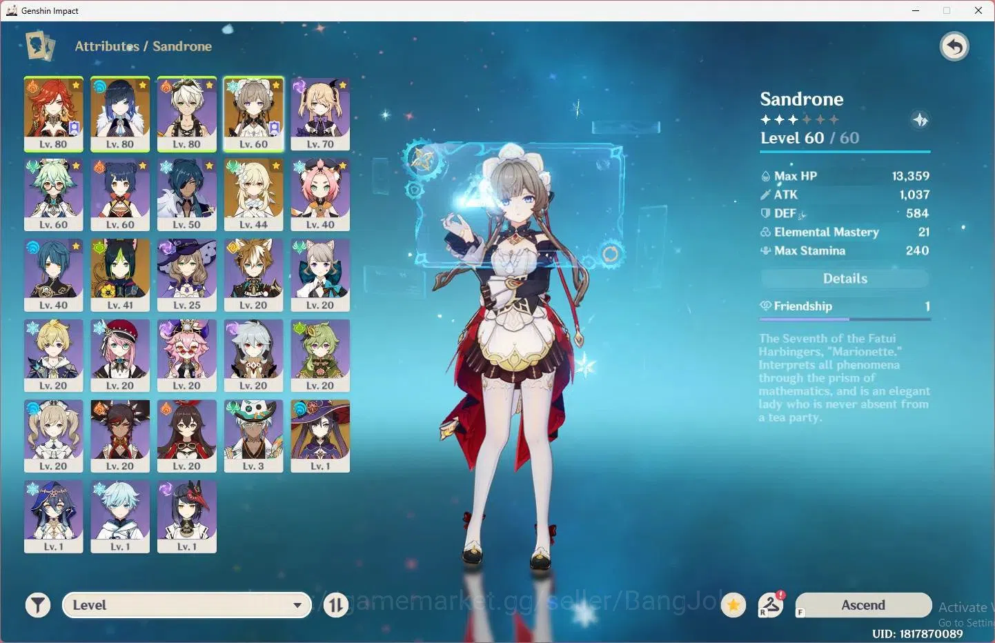 Genshin Impact Accounts ASIA | AR 45|3 Limit+2 Charstd|Limit(Mavuika+Sign, image 2