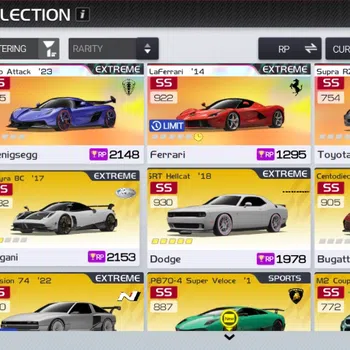 Racing Master Accounts SEA |Lvl 40|2 PL Cars ( Jesko Attack, Supra RZ )+Camaro Z/28,Sprinter Trueno,Etc|Cherry Sundae|115K