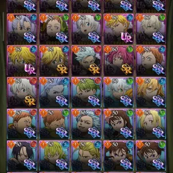 The Seven Deadly Sins: Grand Cross Accounts Midgame ASIA | 3,9M CC |diamond 212 | 3 Lr Elizabeth,| UR 12 Merlin&Esca